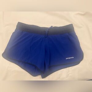 Patagonia Running Shorts Blue XS Lined Athletic Trail Shorts
